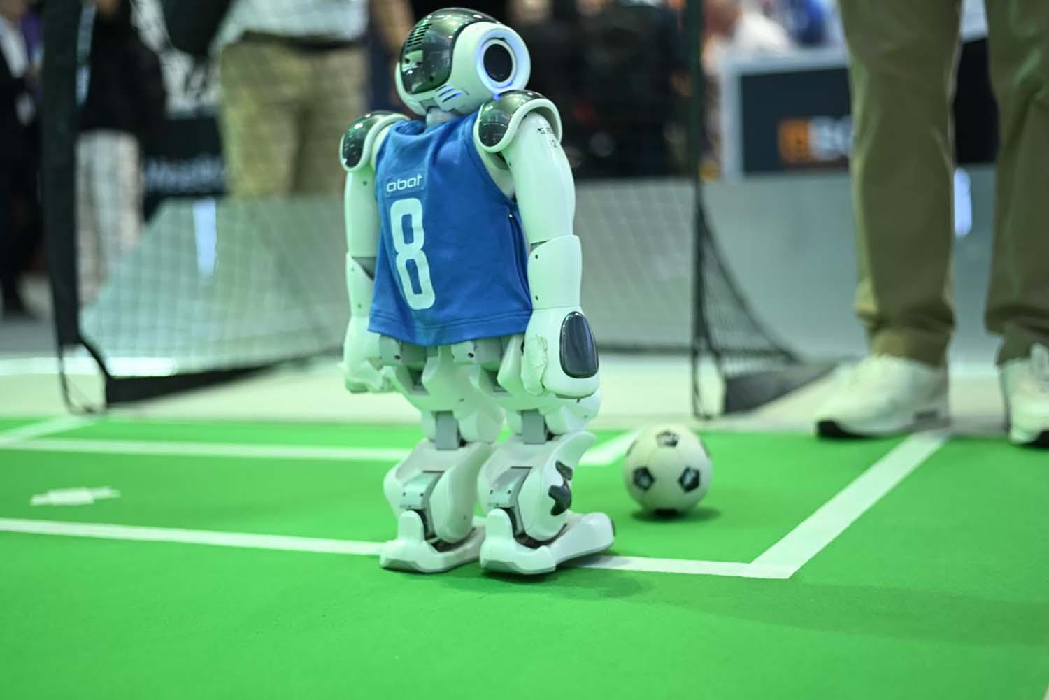 Kicking the ball with AI