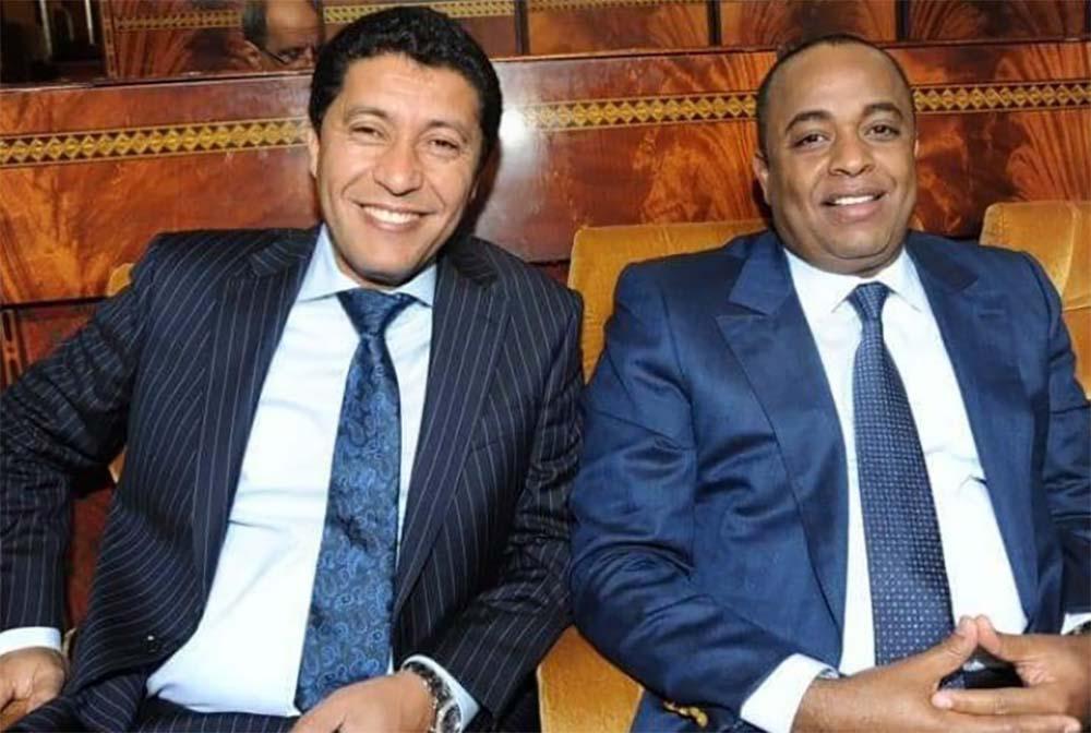 Bioui (L) and Naciri are on trial for alleged involvement in a major international drug trafficking scandal