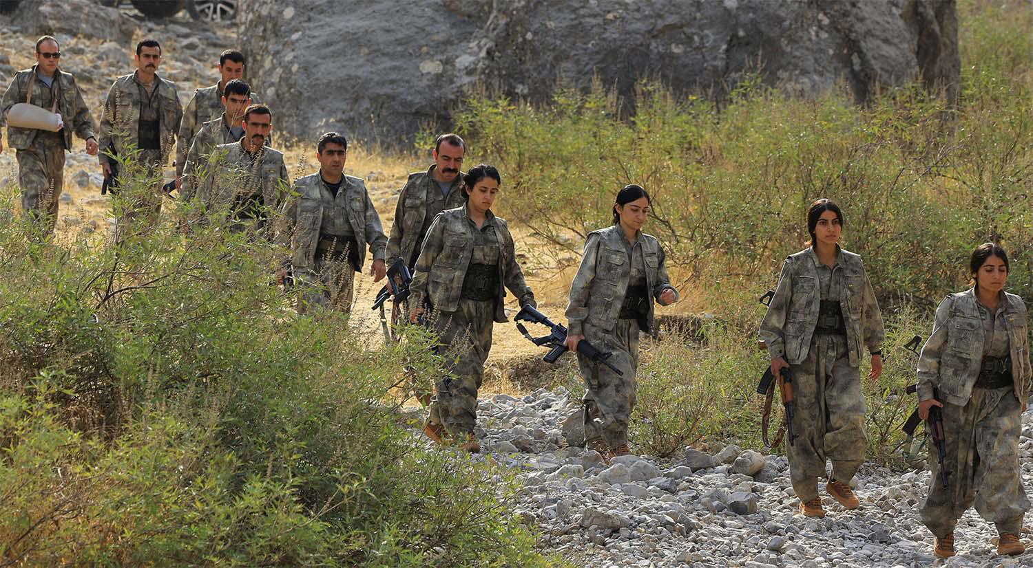 Kurdistan Workers Party fighters in Iraq