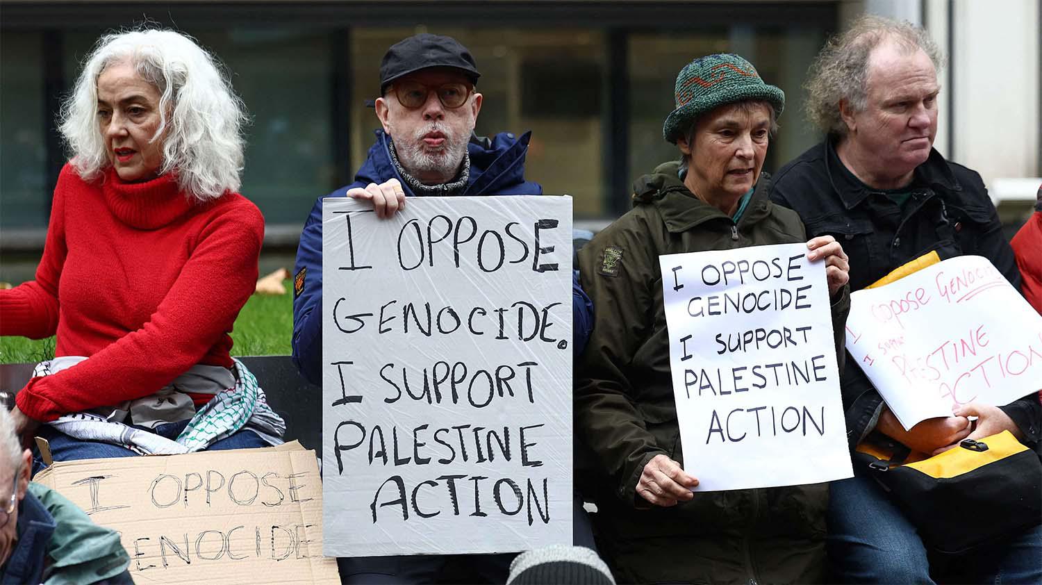 The UK says the group is responsible for 'escalating campaign' of damage