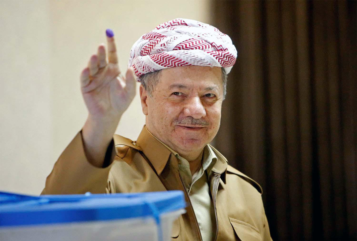 Former Iraqi Kurdistan region President Masoud Barzani