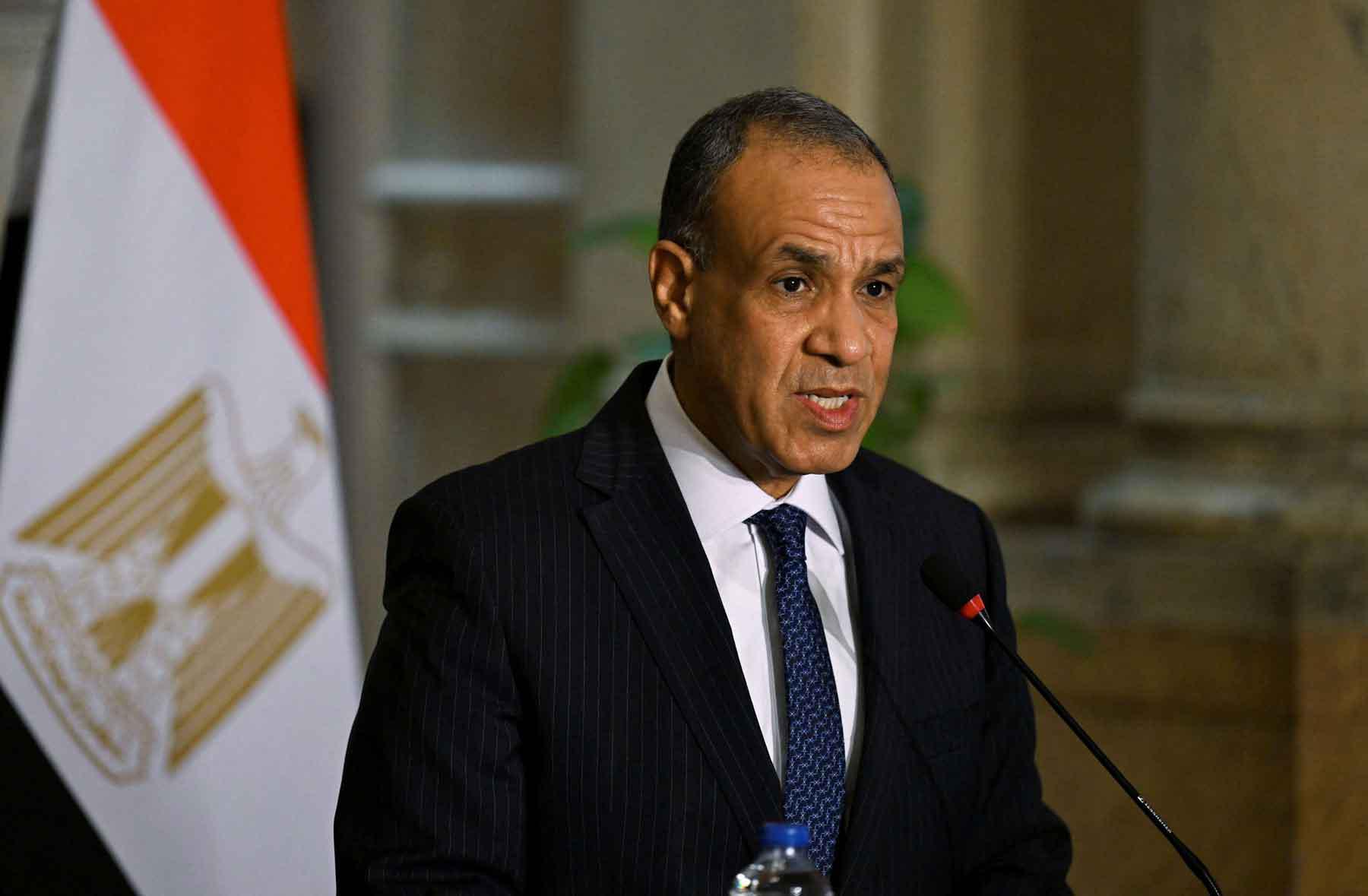 Egyptian Foreign Minister Badr Abdelatty speaks during a news conference in Cairo, Egypt September 6, 2025. 