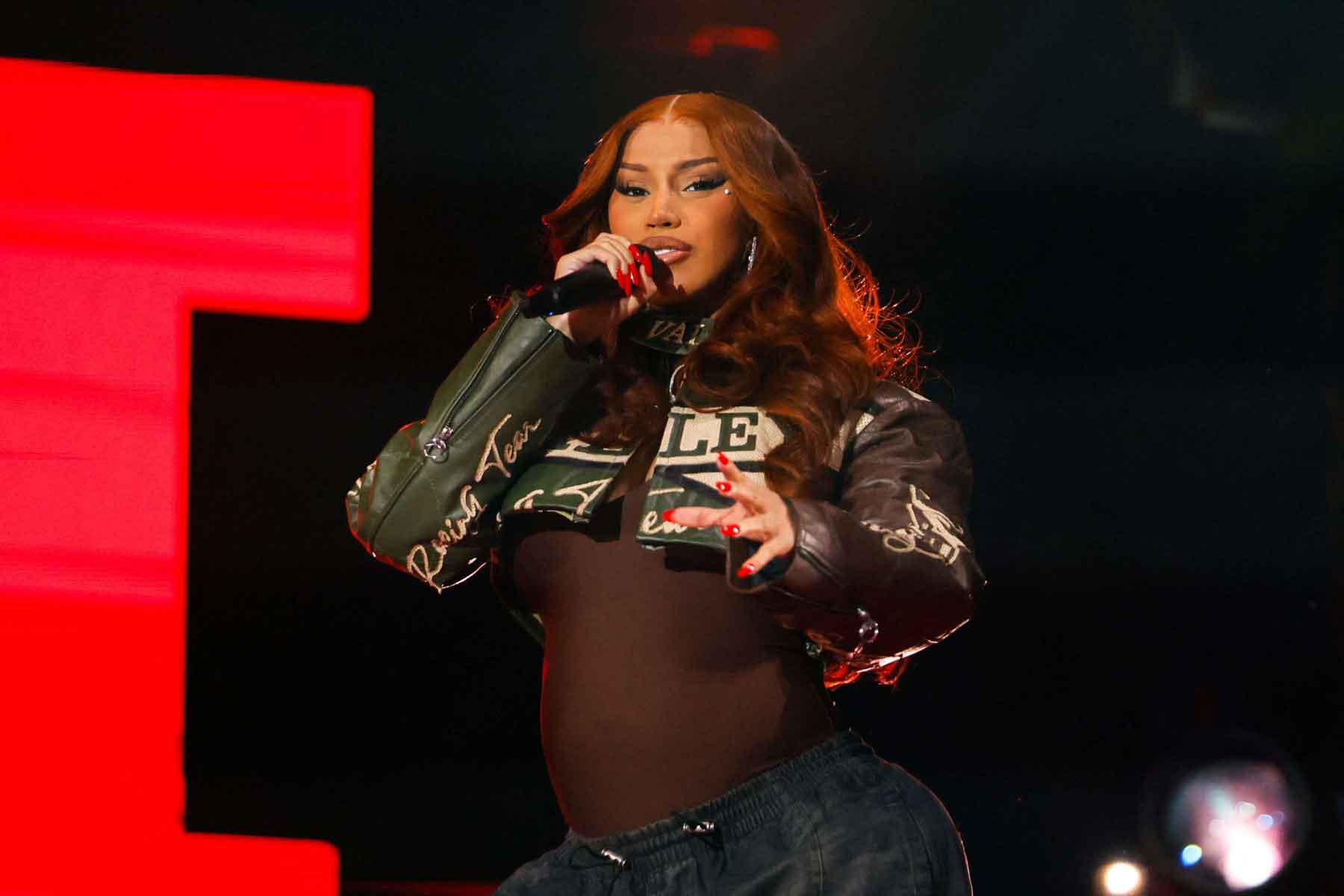 Cardi B performs during the 2025 Global Citizen Festival in New York City, September 27, 2025. 