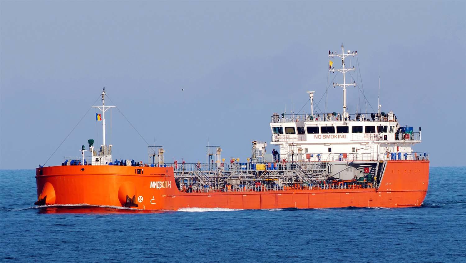 The Russian-flagged MIDVOLGA-2 tanker
