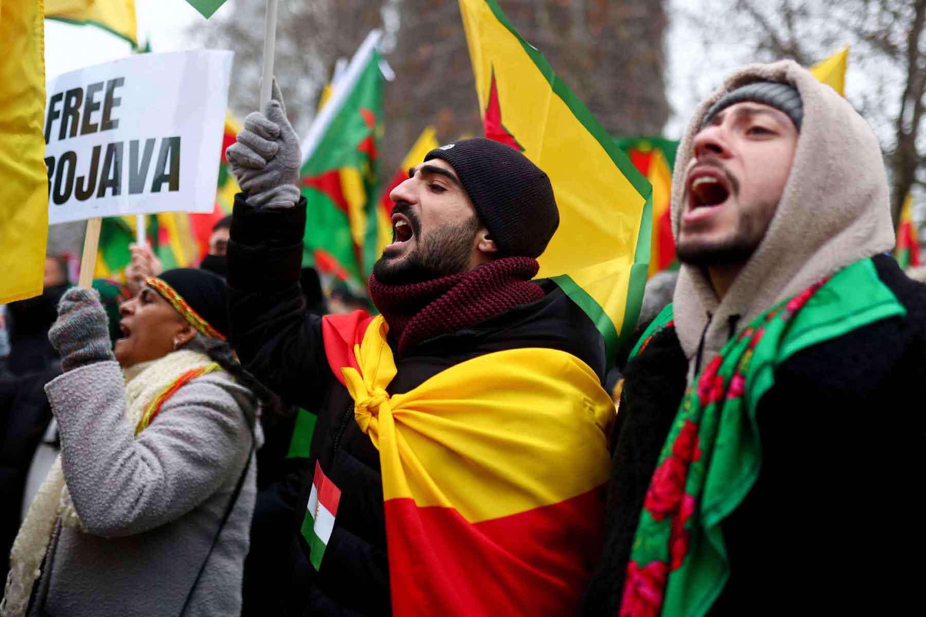 A growing transnational solidarity network with Syrian Kurds