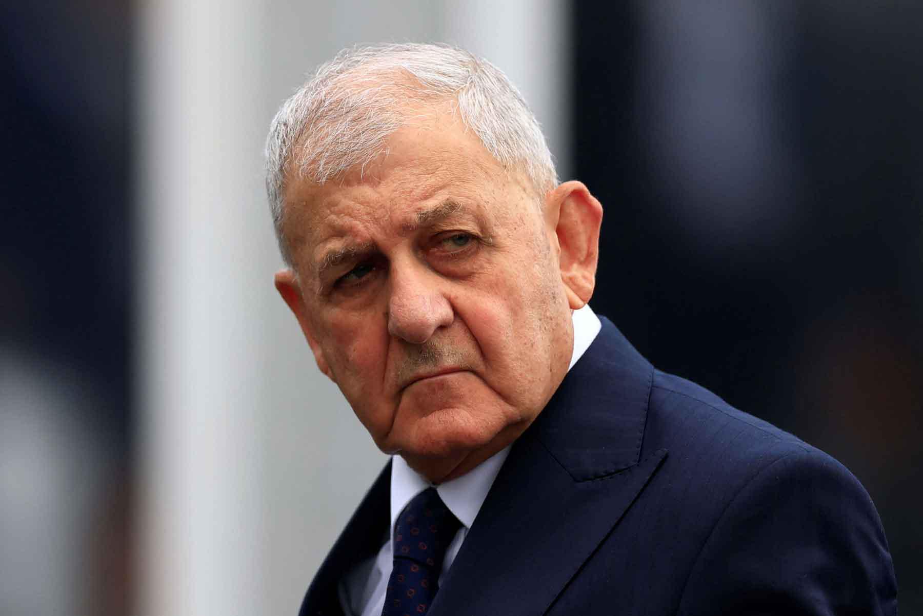 Iraq’s President Abdul Latif Jamal Rashid arrives to attend the third United Nations Ocean Conference (UNOC3 in Nice, France, June 9, 2025. 