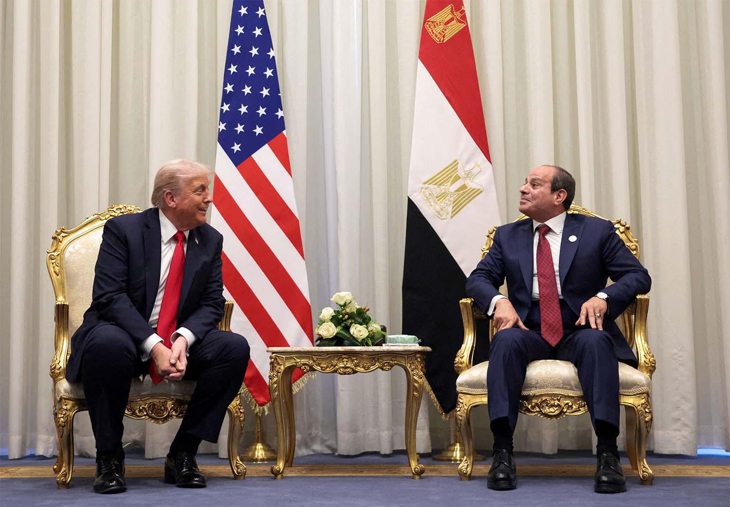 Sisi and Trump last met in the Red Sea resort of Sharm el-Sheikh in October
