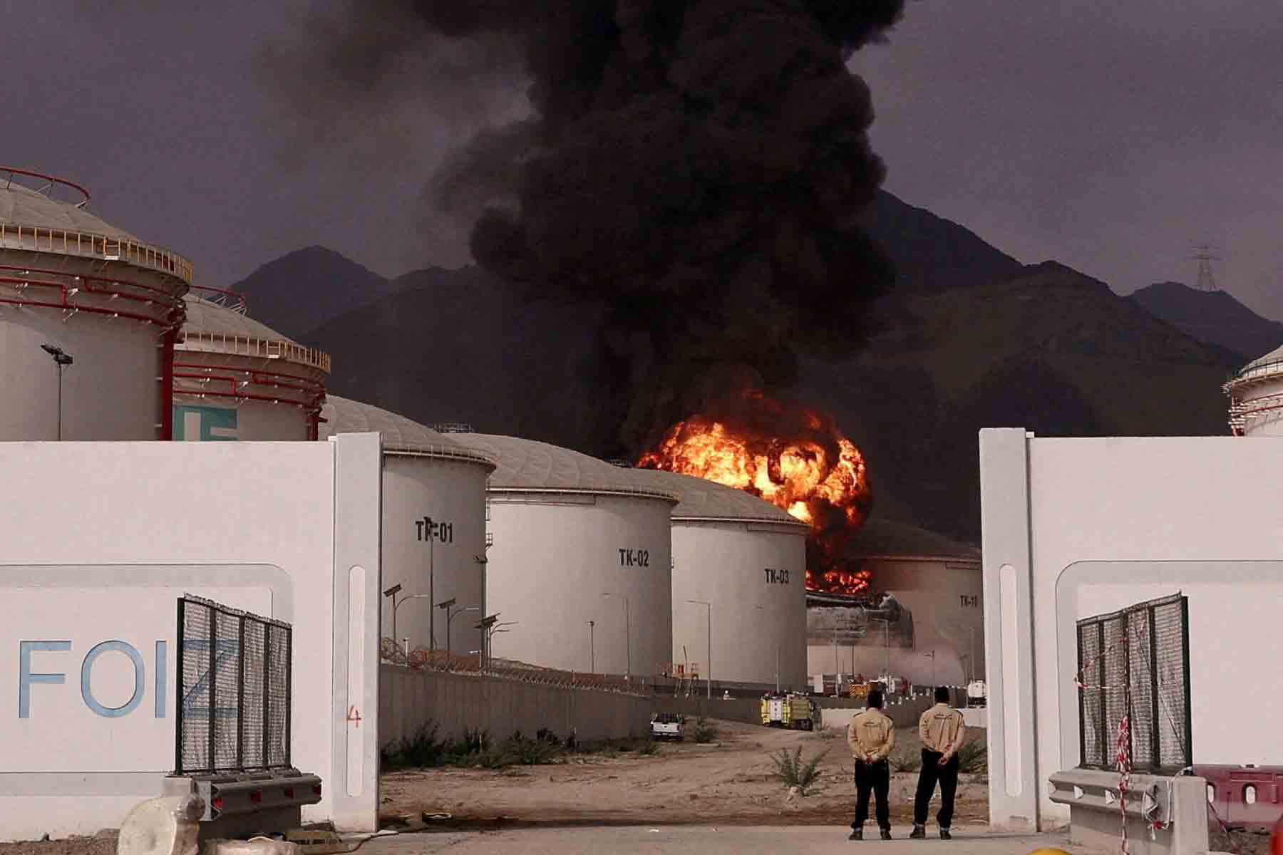 Major bunkering hub in flames 