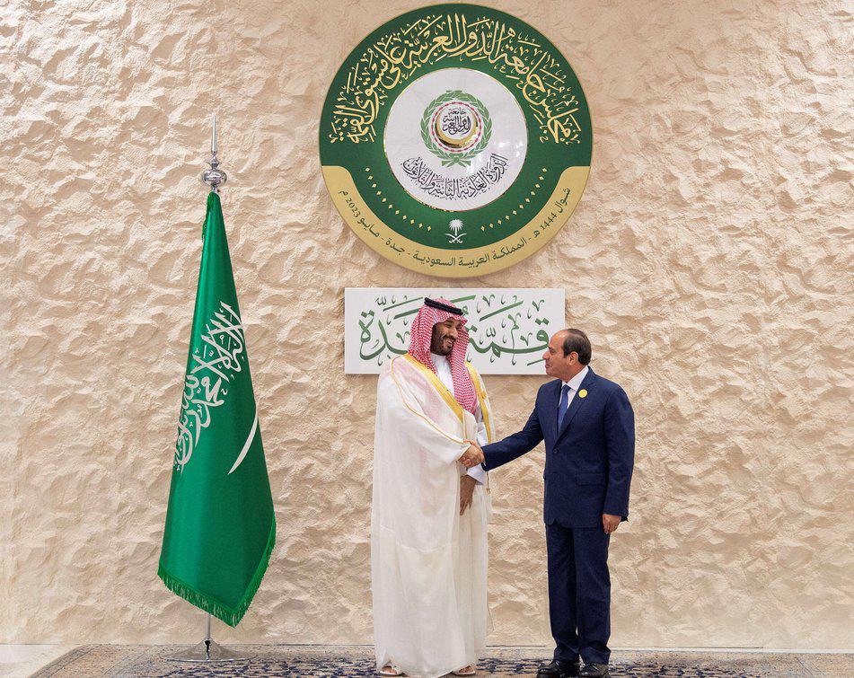 الاممير محمد بن سلمان والرئيس عبدالفتاح السيسي