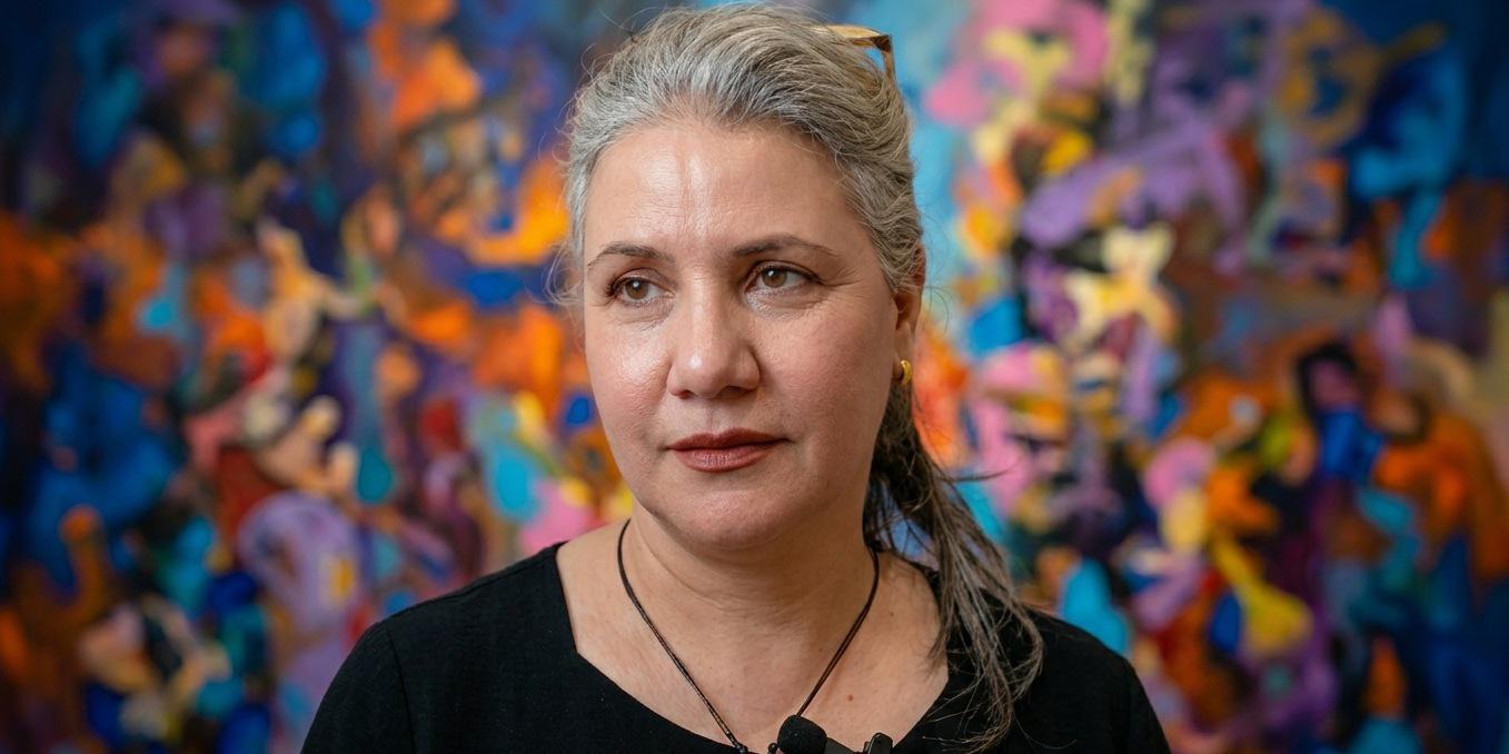 الفنانة التشكيلية نجاح المنصوري