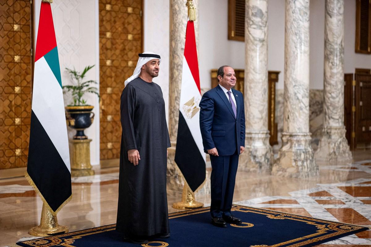 محمد بن زايد والسيسي