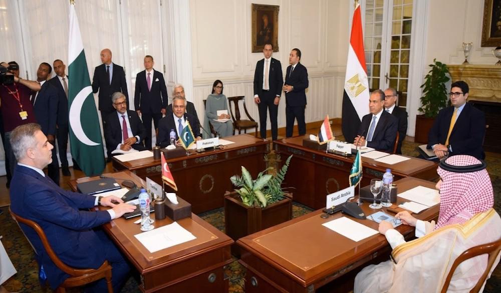 وزراء خارجية تركيا ومصر والسعودية
