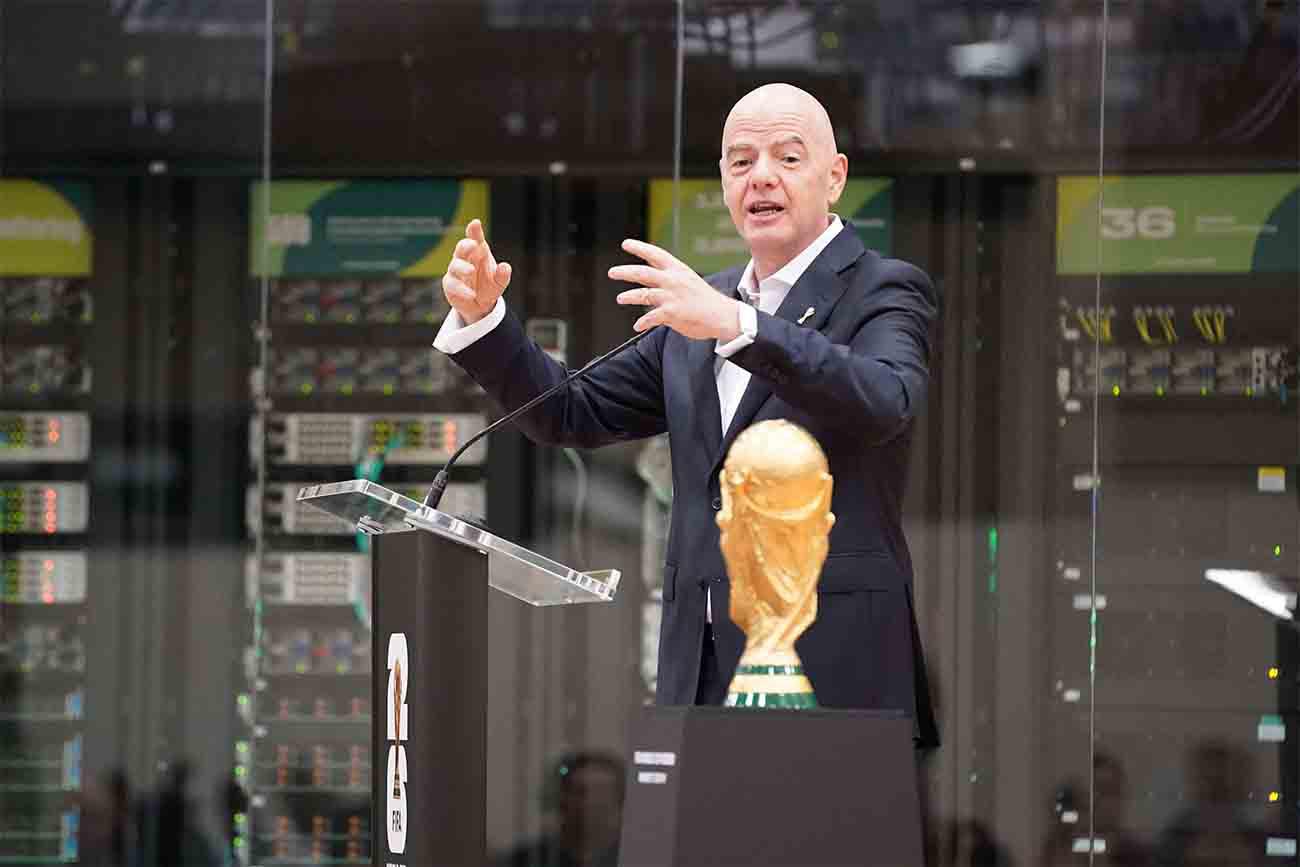 Infantino said the tournament would turn Los Angeles and other host cities into a sea of national colors 
